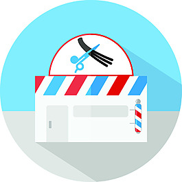 理發(fā)店矢量素材