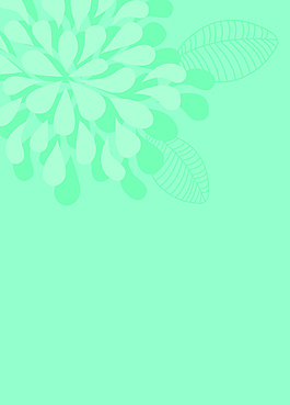 矢量小清新花朵背景