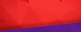 紅色漸變幾何banner背景