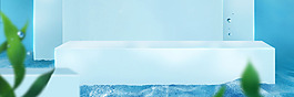 小清新冰塊banner背景
