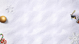 浪漫雪花装饰banner背景