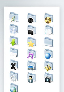 文件夹图标彩色工具图标icon