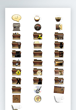 文件夹图标彩色工具图标icon