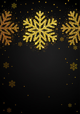 金色雪花背景图片
