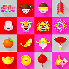 中國傳統(tǒng)節(jié)日喜慶矢量