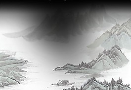 中國風(fēng)山水畫元素素材