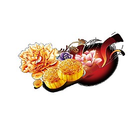 中秋月餅Png元素素材