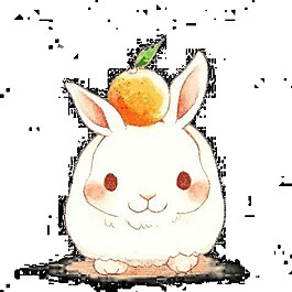 卡通動(dòng)物玉兔Png元素素材