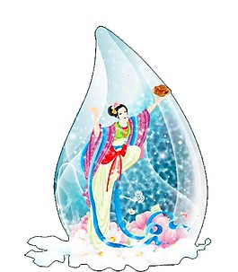 嫦娥奔月元素素材圖片