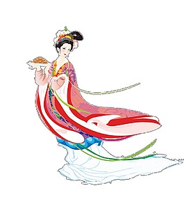 創(chuàng)意嫦娥Png元素素材