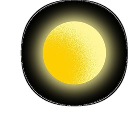 金色中秋圓月素材圖片