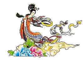 嫦娥奔月Png元素素材