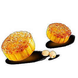 兩個(gè)中秋月餅素材圖片
