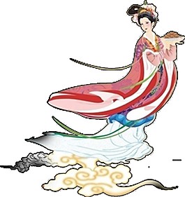 嫦娥奔月PNG元素