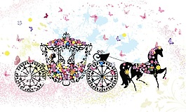 馬車裝飾相關(guān)設(shè)計(jì)矢量素材