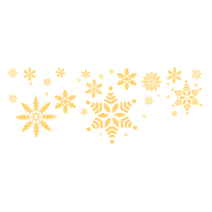 金色 雪花