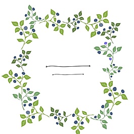 綠色清新花環(huán)矢量