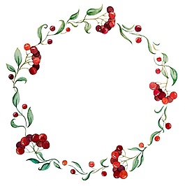 精美水彩花環(huán)和蒙版矢量