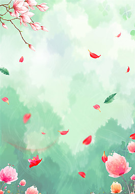 雨后清新DM背景图