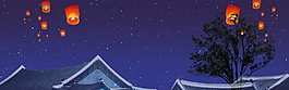 精美夜空廣告背景