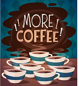 創(chuàng)意美味咖啡廳海報(bào)