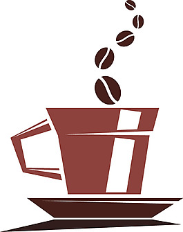 咖啡豆圖標(biāo)設(shè)計(jì)矢量