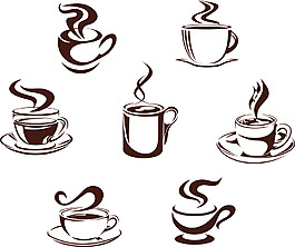 線(xiàn)稿店鋪logo圖標(biāo)設(shè)計(jì)矢量
