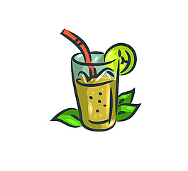 卡通咖啡飲料杯子矢量素材