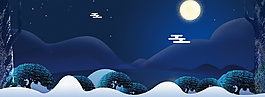 抽象夜景電商背景