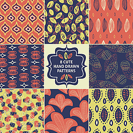 紋理四方連續填充圖案矢量