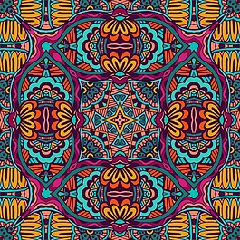 民族風格花紋背景矢量素材