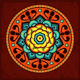 牡丹花開(kāi)背景矢量素材