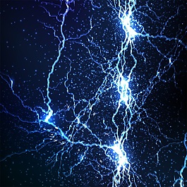 美麗閃電背景矢量素材