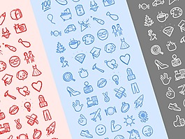 手繪風格Emoji圖標Sketch素材