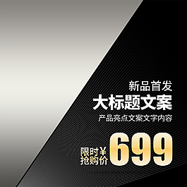 淘寶電商新品簡約大氣數(shù)碼主圖