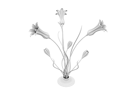 藝術(shù)花造型臺(tái)燈