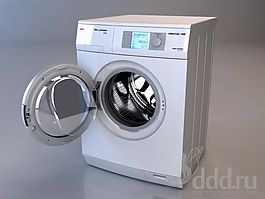 滚筒洗衣机3d模型