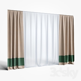 簡約素雅窗簾裝飾