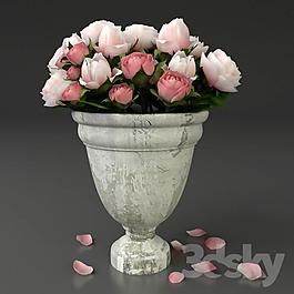 重量感個性花瓶模型