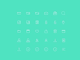 常用線性icon圖標sketch素材