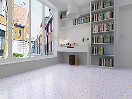 現代書房瓷磚效果圖