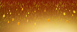 黃色光點(diǎn)光線banner背景