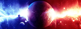 宇宙星球banner背景