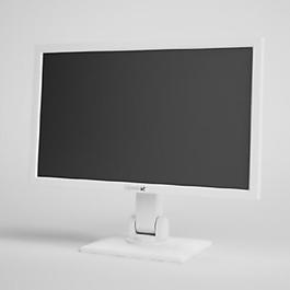 3D渲染白色电脑显示屏效果图
