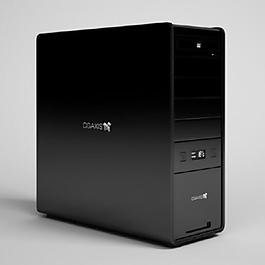 3D渲染电脑主机效果图