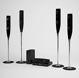 3D渲染現(xiàn)代音響設(shè)備整套效果圖