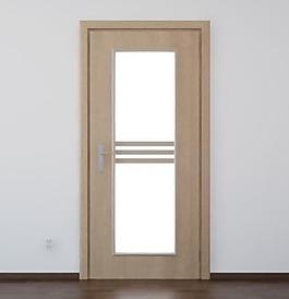 3D渲染簡約木門效果圖