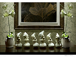 花瓶擺件模型素材