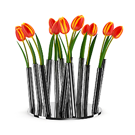 精美郁金香花瓶模型