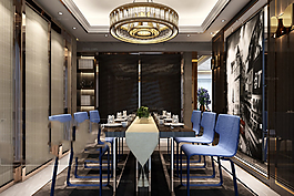 餐廳設(shè)計(jì)素材3D模型素材